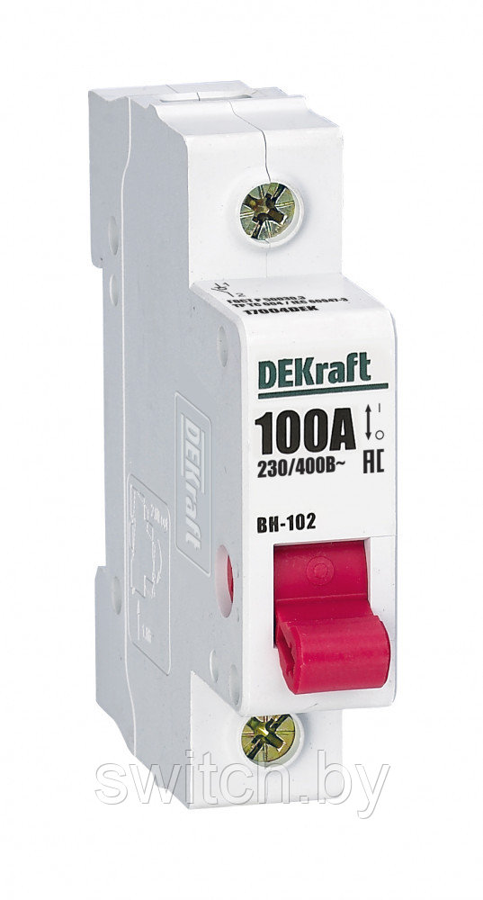 Выключатель-разъединитель нагрузки DEKraft 1Р 100А ВН-102  17004DEK   ЗАКАЗ ДОСТАВКА 7 ДНЕЙ
