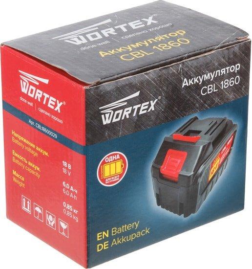 Аккумулятор Wortex CBL 1860 CBL18600029 (18В/6 Ah) - фото 4 - id-p198587217