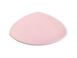 Тарелка десертная керамическая, 220 мм, треугольная, серия Трабзон, розовая, PERFECTO LINEA (Супер цена!)