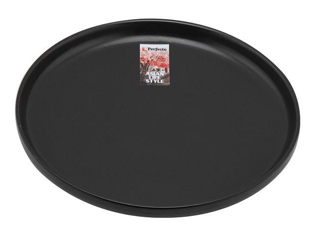 Тарелка десертная керамическая, 20.5 см, серия ASIAN, черная, PERFECTO LINEA - фото 1 - id-p186874358