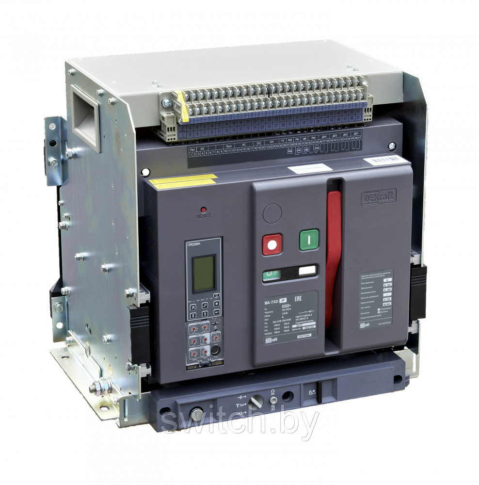 Автоматический выключатель Dekraft ( Schneider Electric ) выкатной 3P 2500А 80кА расцепитель Н ВА-732 27076DEK