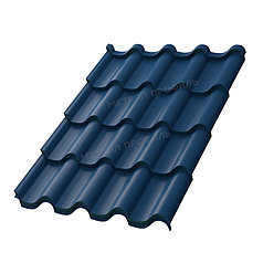 Металлочерепица МП Монтерроса-S (PURETAN-20-RR35-0.5)  RR 35 Синий