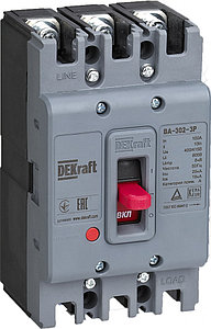 Автоматический выключатель DEKraft 3P 50А 25кА ВА-302  22746DEK   ЗАКАЗ ДОСТАВКА 7 ДНЕЙ