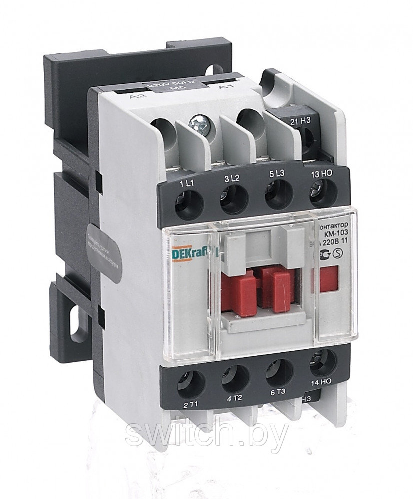 Контактор 9А 110В АС3 1НО+1НЗ КМ-103 DEKraft 22102DEK
