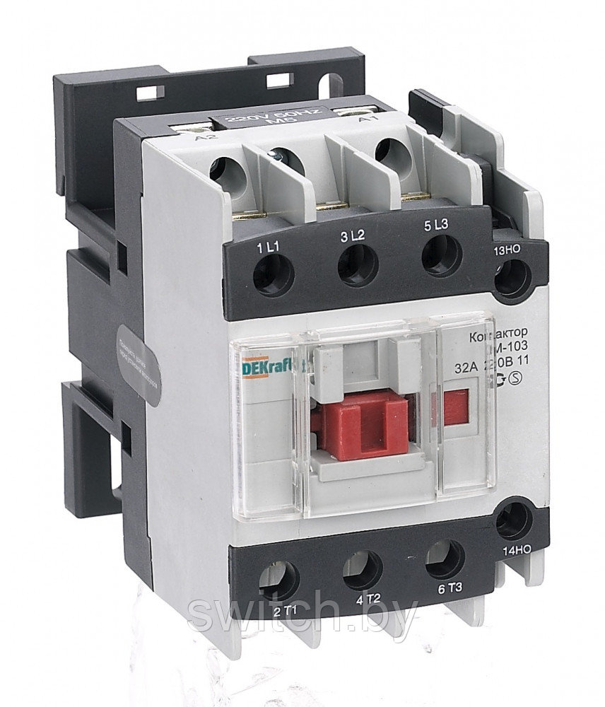 Контактор 32А 36В АС3 1НО+1НЗ КМ-103 DEKraft 22121DEK