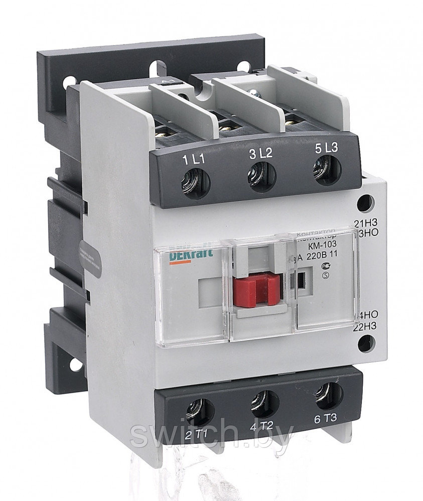 Контактор 80А 36В АС3 1НО+1НЗ КМ-103 DEKraft 22141DEK