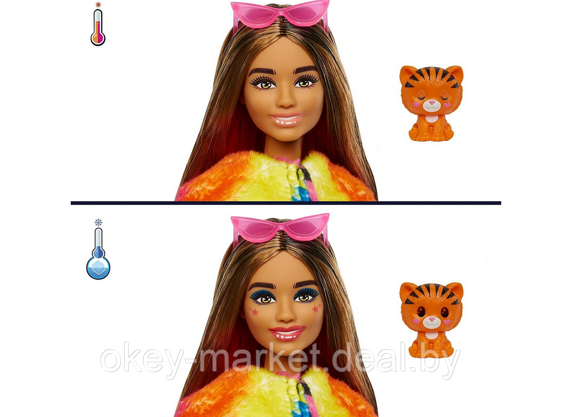 Кукла Barbie Cutie Reveal Тигр HKP99 - фото 4 - id-p198623602