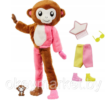 Кукла Barbie Cutie Reveal Обезьянка HKR01, фото 3