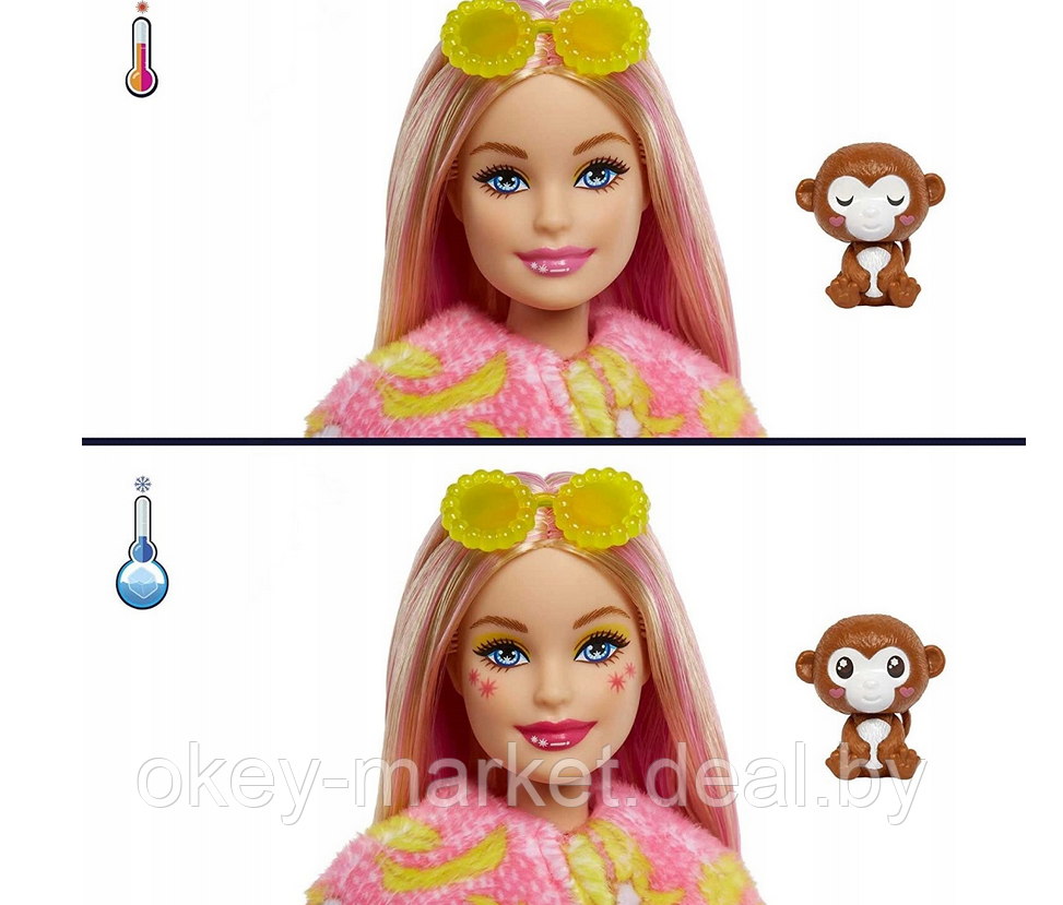 Кукла Barbie Cutie Reveal Обезьянка HKR01 - фото 4 - id-p198625643