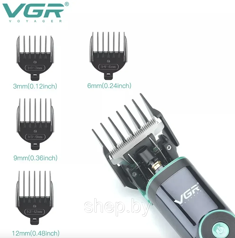 Машинка для стрижки VGR V-671, черный - фото 3 - id-p198642382