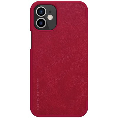 Кожаный чехол Nillkin Qin Leather Case Красный для Apple iPhone 12 mini - фото 2 - id-p198654638