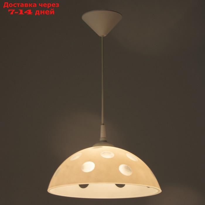 Светильник Колпак "Верджи" 1 лампа E27 40Вт белый д.300 - фото 3 - id-p198556743