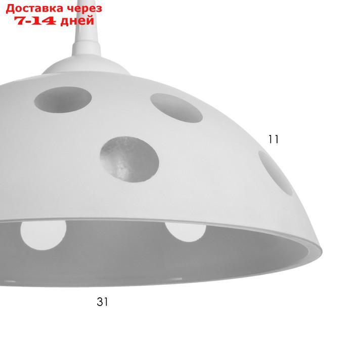 Светильник Колпак "Верджи" 1 лампа E27 40Вт белый д.300 - фото 5 - id-p198556743