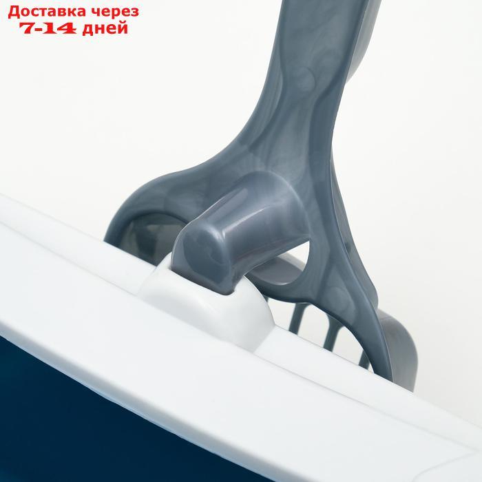 Туалет Сима с бортом + совок 30 х 39 х 13,5 см синий FIX - фото 6 - id-p198560295
