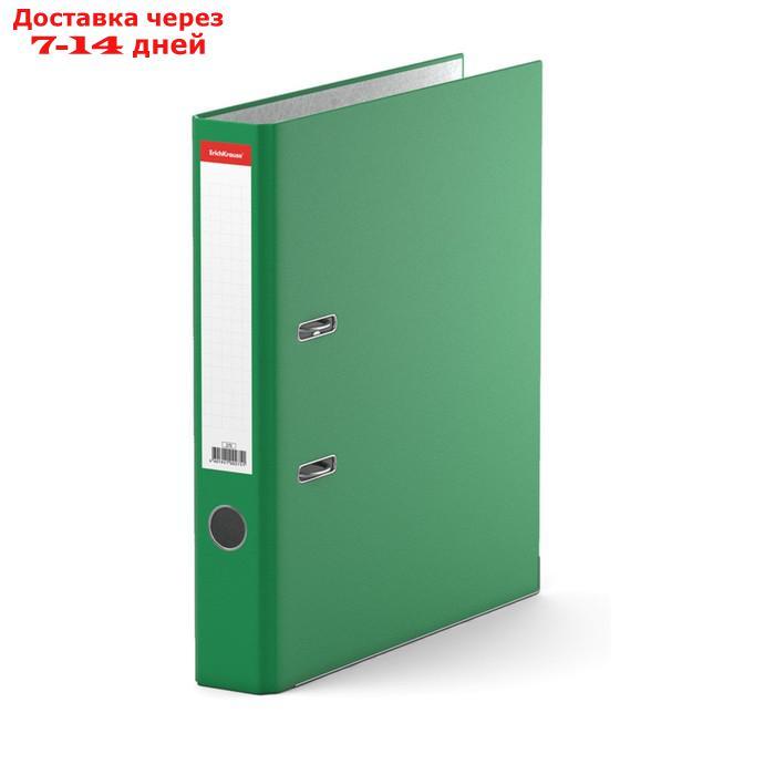 Папка-регистратор А4, 50мм "Стандарт", собранный, зеленый, этикетка на корешке, металлический кант, картон - фото 4 - id-p198557617