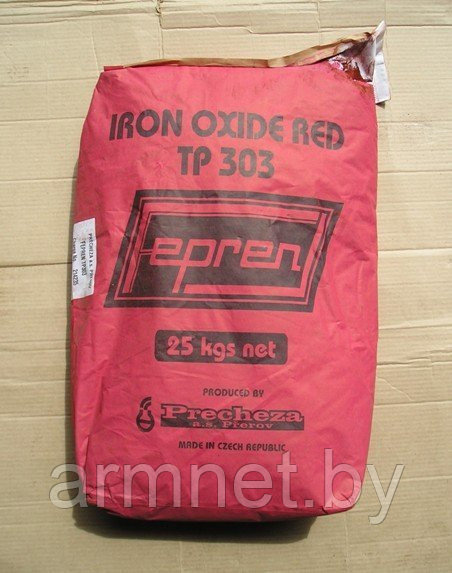 Пигмент оксид железа красный FEPREN TP 303 мешок 25кг