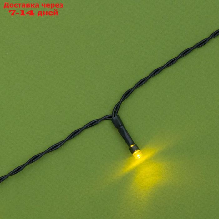 Гирлянда "Нить" 20 м, тёмная нить, 200 LED, свечение жёлтое, 2 режима, солнечная батарея - фото 8 - id-p198558341