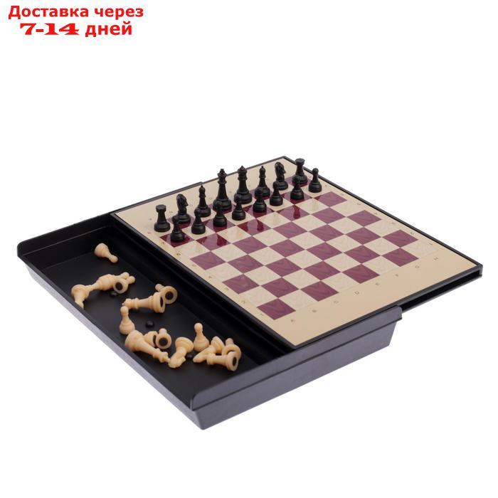 Игра настольная "Шахматы" с ящиком, магнитные в коробке 24х18 см - фото 2 - id-p198555776