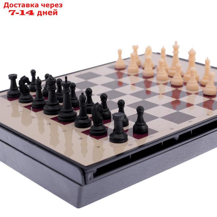 Игра настольная "Шахматы" с ящиком, магнитные в коробке 24х18 см - фото 3 - id-p198555776