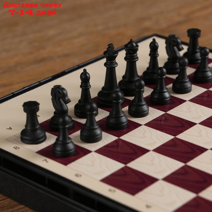 Игра настольная "Шахматы" с ящиком, магнитные в коробке 24х18 см - фото 5 - id-p198555776