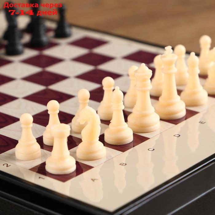 Игра настольная "Шахматы" с ящиком, магнитные в коробке 24х18 см - фото 6 - id-p198555776