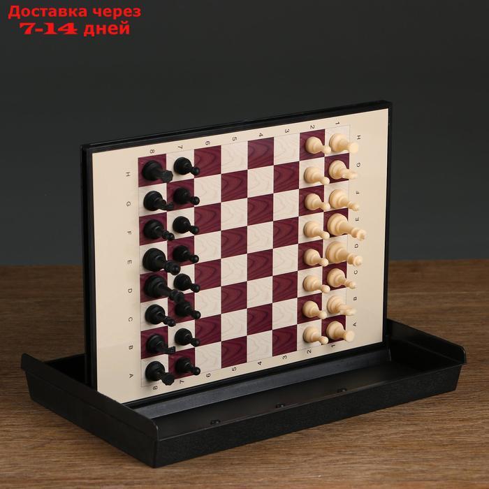 Игра настольная "Шахматы" с ящиком, магнитные в коробке 24х18 см - фото 7 - id-p198555776