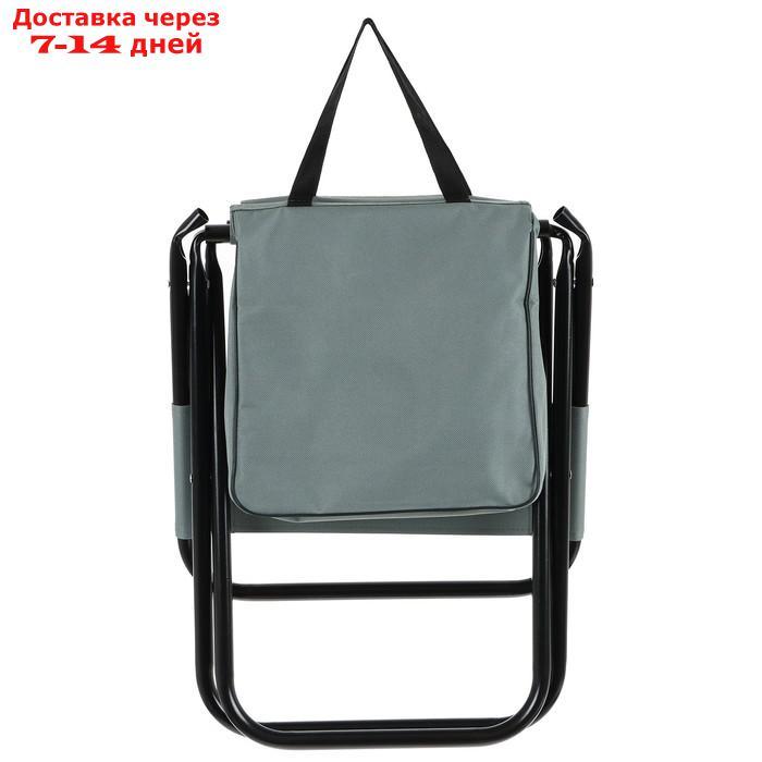 Стул туристический с сумкой 35 х 26 х 60 см, до 60 кг, цвет серый - фото 3 - id-p198558376
