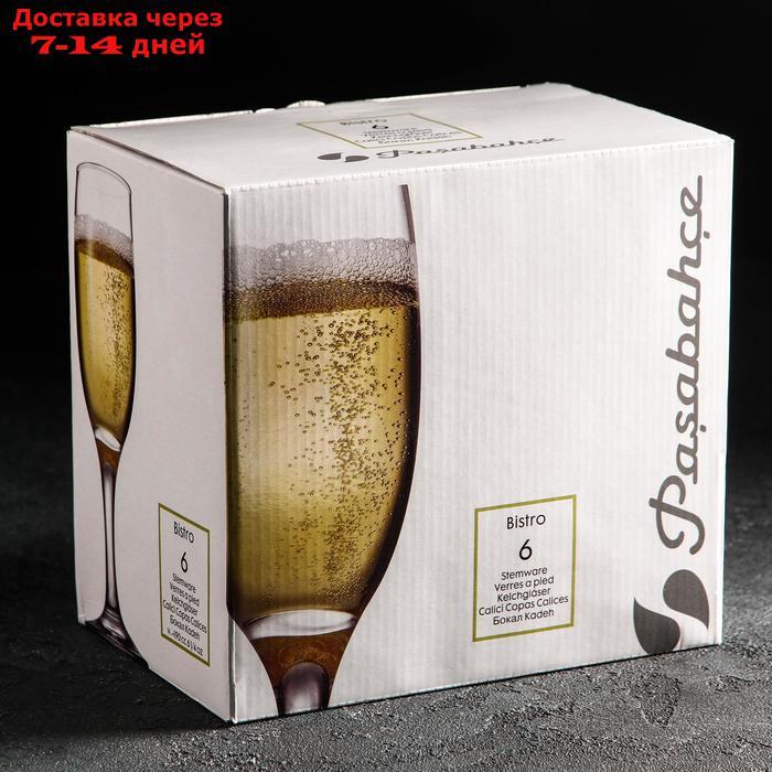 Набор фужеров для шампанского 190 мл Bistro, 6 шт - фото 2 - id-p198558500