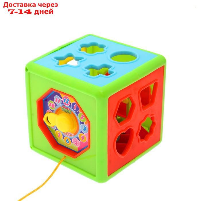 Развивающая игрушка сортер-каталка "Домик", цвета МИКС - фото 4 - id-p198559857