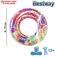 Круг для плавания "Лето", d=91 см, от 10 лет, цвета МИКС, 36084 Bestway