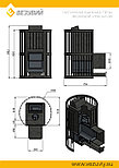 Чугунная печь для бани Везувий Ураган Ковка 28 (205), фото 2