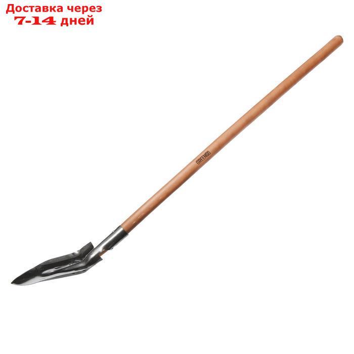 Лопата универсальная, с рёбрами жёсткости, деревянный черенок, "Премиум" - фото 2 - id-p198558917