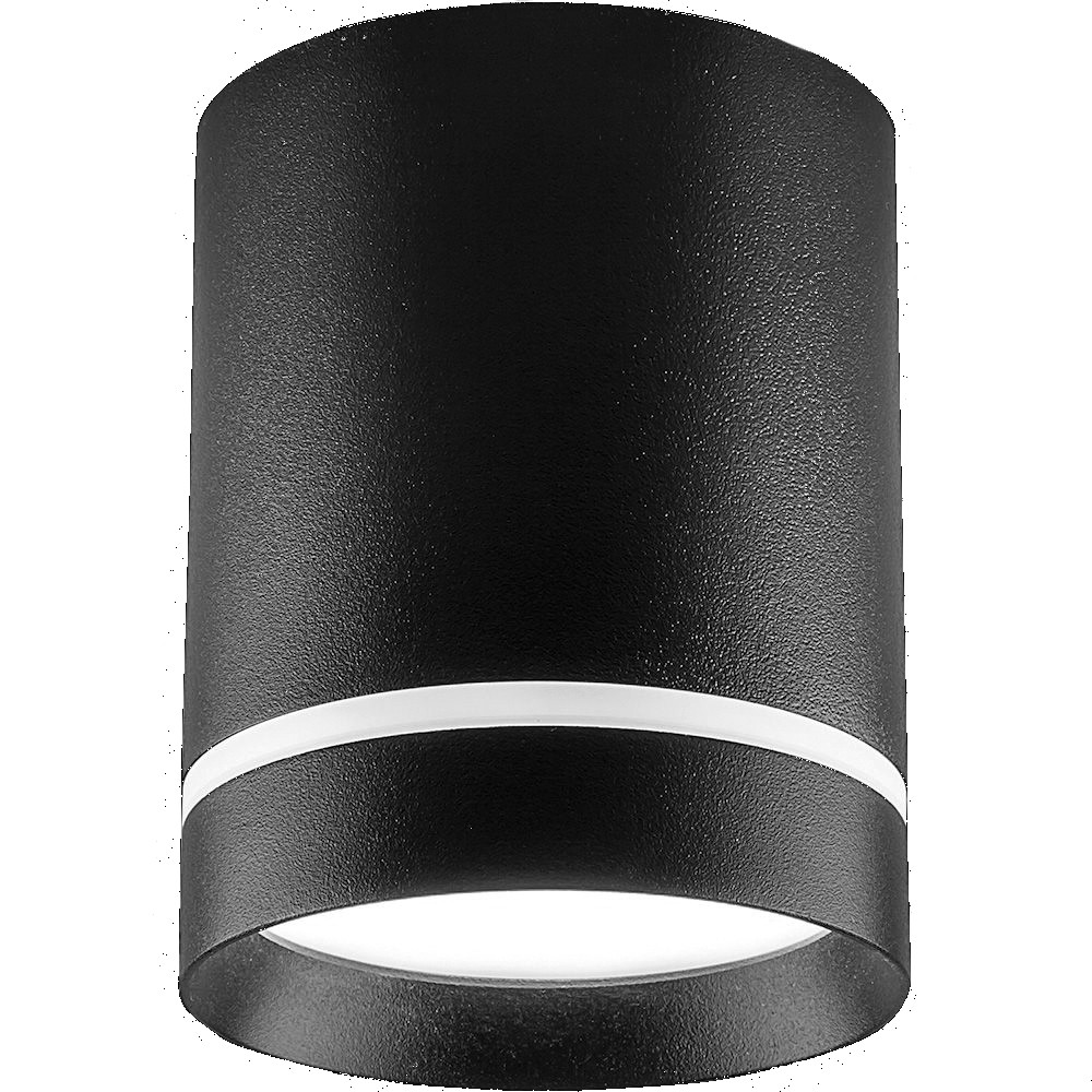 Светильник накладной MODERN, под лампу GX53, Ø85 мм, h80 мм Чёрный - фото 1 - id-p198683934