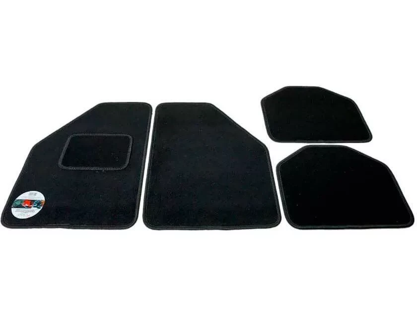 Коврики текстильные черные 4 штуки, 65х45 см, 43х32 см - фото 1 - id-p198687992