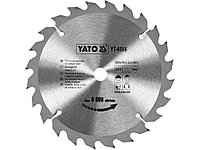 Диск пильный по дереву 205/18 24T с твердосплавными напайками "Yato"