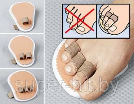 Корректор-полустелька для пальцев стопы "Ровные пальчики" 3 пальца (прав) - фото 3 - id-p198687967
