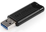 USB-накопитель "PinStripe Store 'n' Go", 128 гб, usb 3.2, черный, фото 2