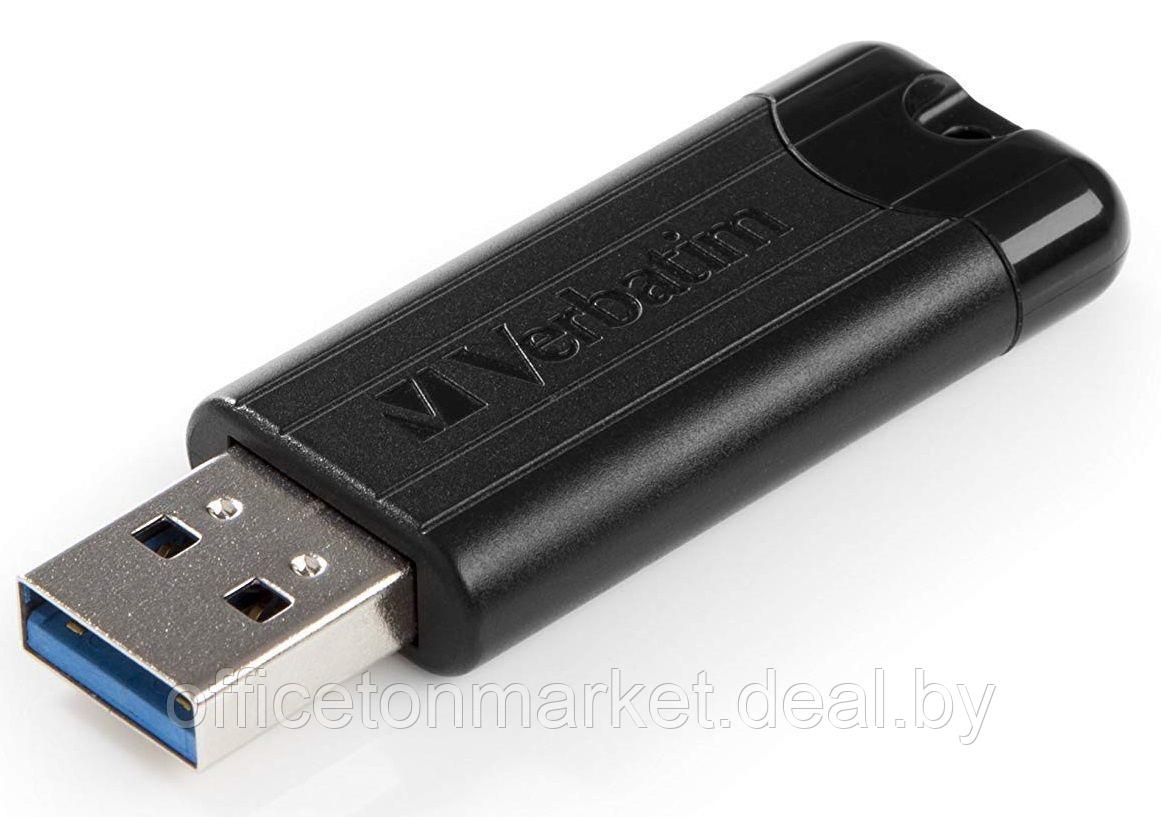 USB-накопитель "PinStripe Store 'n' Go", 128 гб, usb 3.2, черный - фото 2 - id-p198694787