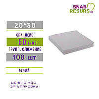 Салфетка 20*30 Премиум, 50 г/м2, групп.слож. 100шт