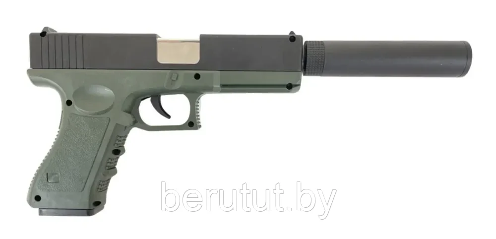 Glock 18 Детский пневматический пистолет с глушителем - фото 3 - id-p198721737