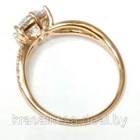 Кольцо 17 Xuping со стразами 32002 женское красивое золотистый бижутерия Ксюпинг - фото 2 - id-p170429169