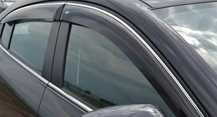Ветровики клеящиеся Cobra tuning Volvo XС90 с 2015 с хромом