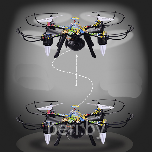 H235 Квадрокоптер с камерой WI-FI FPV и подсветкой Drone Royal Generation, вращение 360°, автозависание - фото 8 - id-p198750993