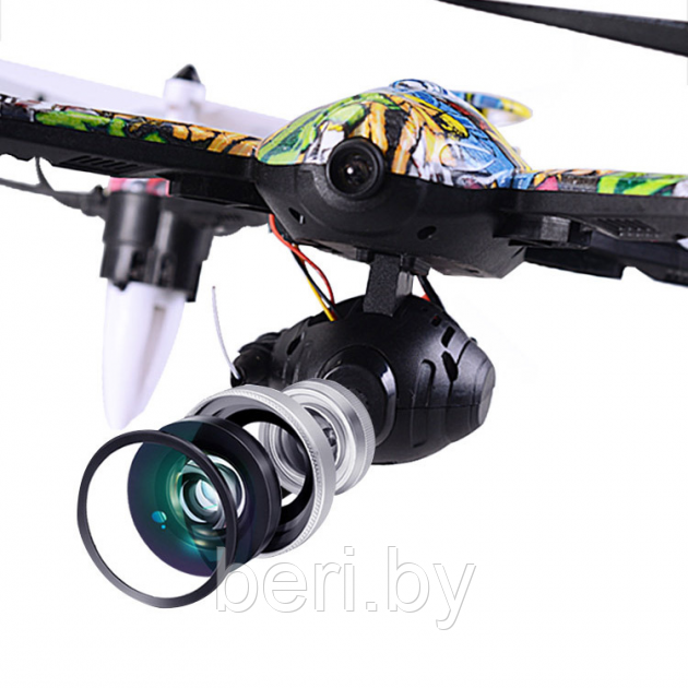 H235 Квадрокоптер с камерой WI-FI FPV и подсветкой Drone Royal Generation, вращение 360°, автозависание - фото 5 - id-p198750993