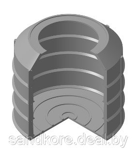 Кольцо колодца h200/30мм полимерпесчаное, белорусского производства, протестированное - фото 4 - id-p25549689