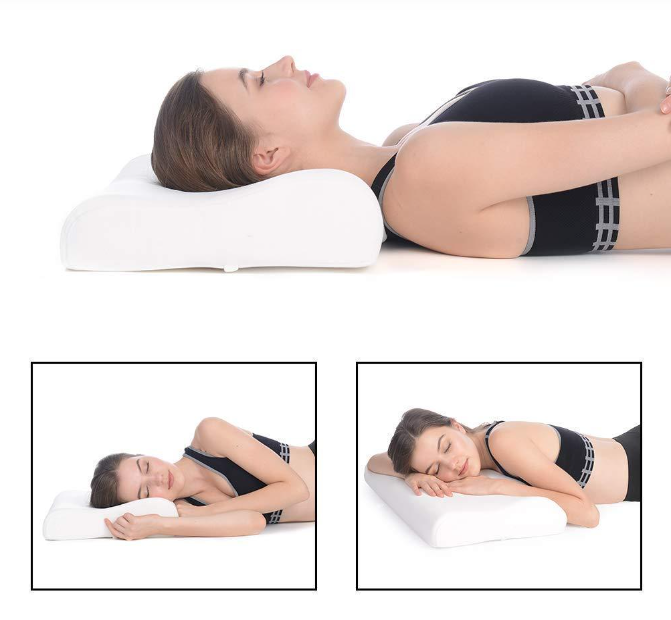 Подушка ортопедическая MEMORY FOAM профилированная большая - фото 4 - id-p198751681