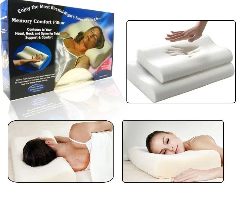 Подушка ортопедическая MEMORY FOAM профилированная большая - фото 6 - id-p198751681