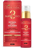 Сыворотка для лица Bielenda Super Trio Retinol+Vit C+Kolagen Против морщин