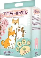 Одноразовая пеленка для животных Toshiko С ароматом сакуры 60x90см