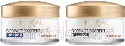 Набор косметики для лица L'Oreal Paris Dermo Expertise 65+ Крем дневной 50мл+Крем ночной 50мл - фото 1 - id-p198752367